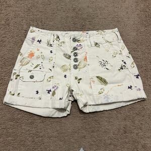 Pilcro Anthropologie The Wanderer Shorts Size 28P Petite Floral Boho